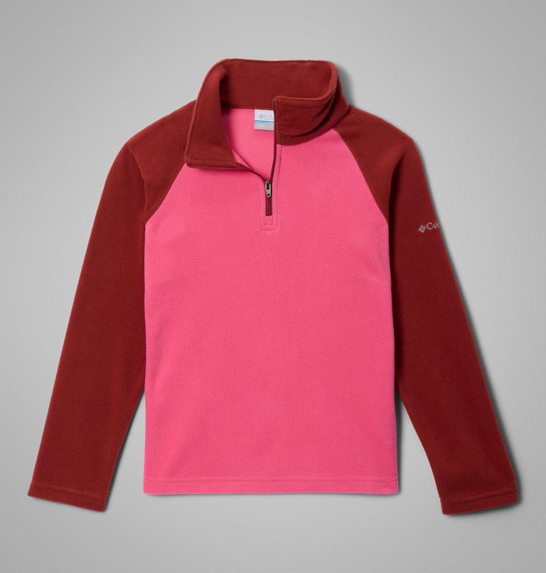 Girls&rsquo; Glacial Fleece Quarter Zip Pullover, Color: Nico, Red Oxide, image 1