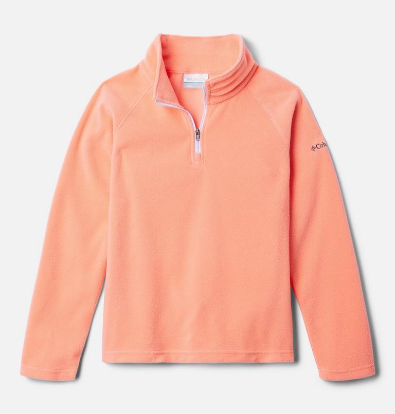 Glacial Fleece Half Zip, Color: Hot Coral, image 1
