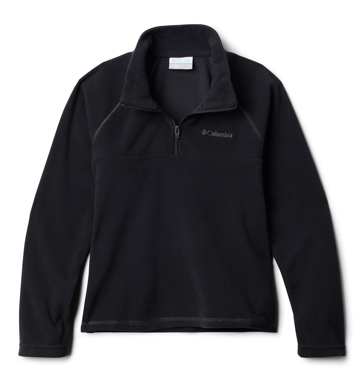 Свитер Columbia Glacial Fleece Quarter Zip Pullover для мальчиков, цвет: Чёрный — фото 1