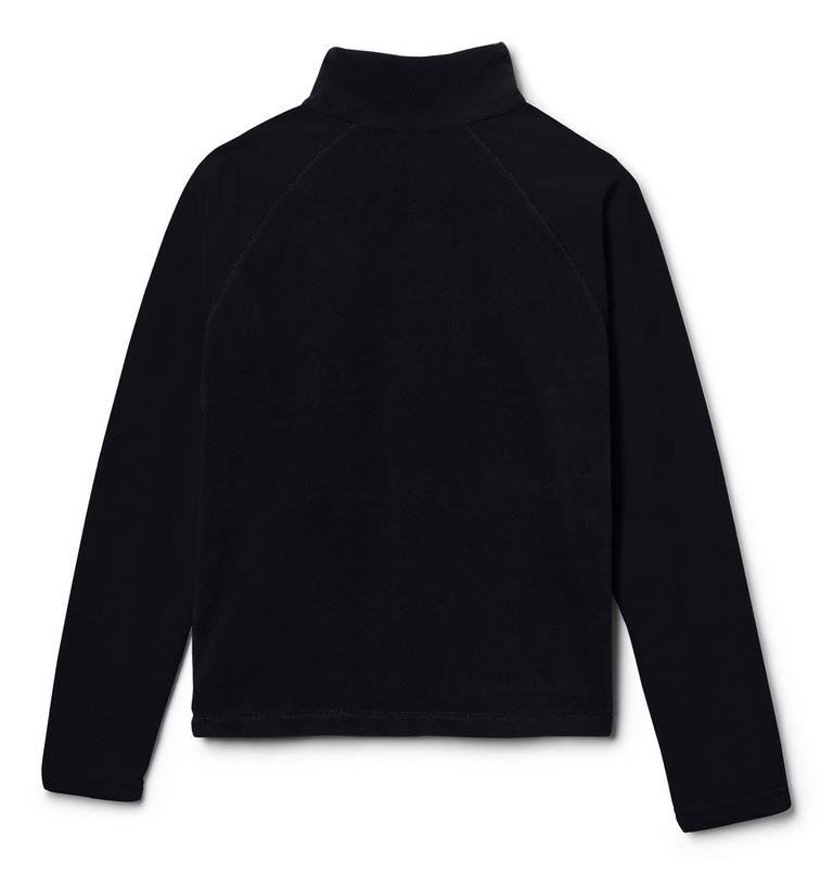 Boys’ Glacial Fleece Quarter Zip Pullover, Color: Black, image 2