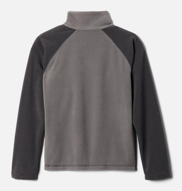 Boys’ Glacial Fleece Quarter Zip Pullover, Color: City Grey, Shark, image 2