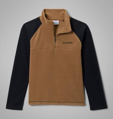 Boys&rsquo; Glacial Fleece Quarter Zip Pullover, Color: Delta, Black, image 7