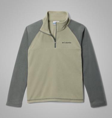 Boys&rsquo; Glacial Fleece Quarter Zip Pullover, Color: Safari, Sedona Sage, image 3