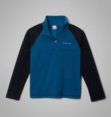 Boys&rsquo; Glacial Fleece Quarter Zip Pullover, Color: Phoenix Blue, Black, image 5