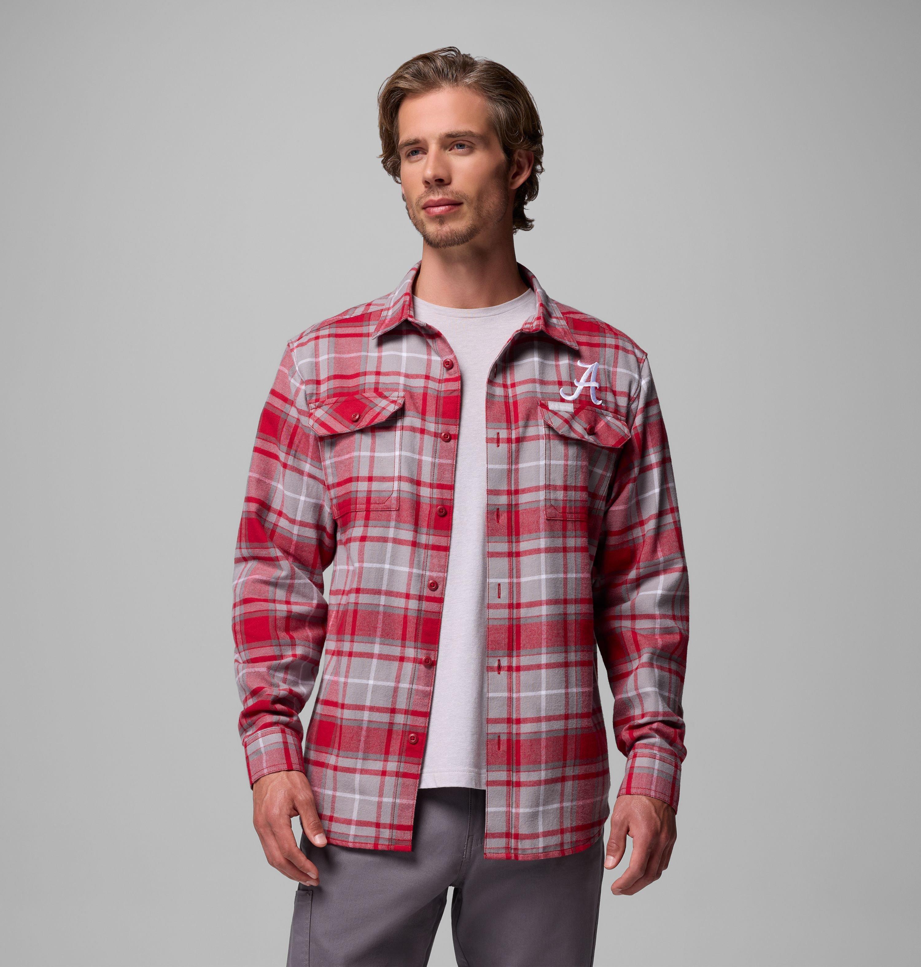 Men's Collegiate Flare Gun Flannel Long Sleeve Shirt - Alabama 5