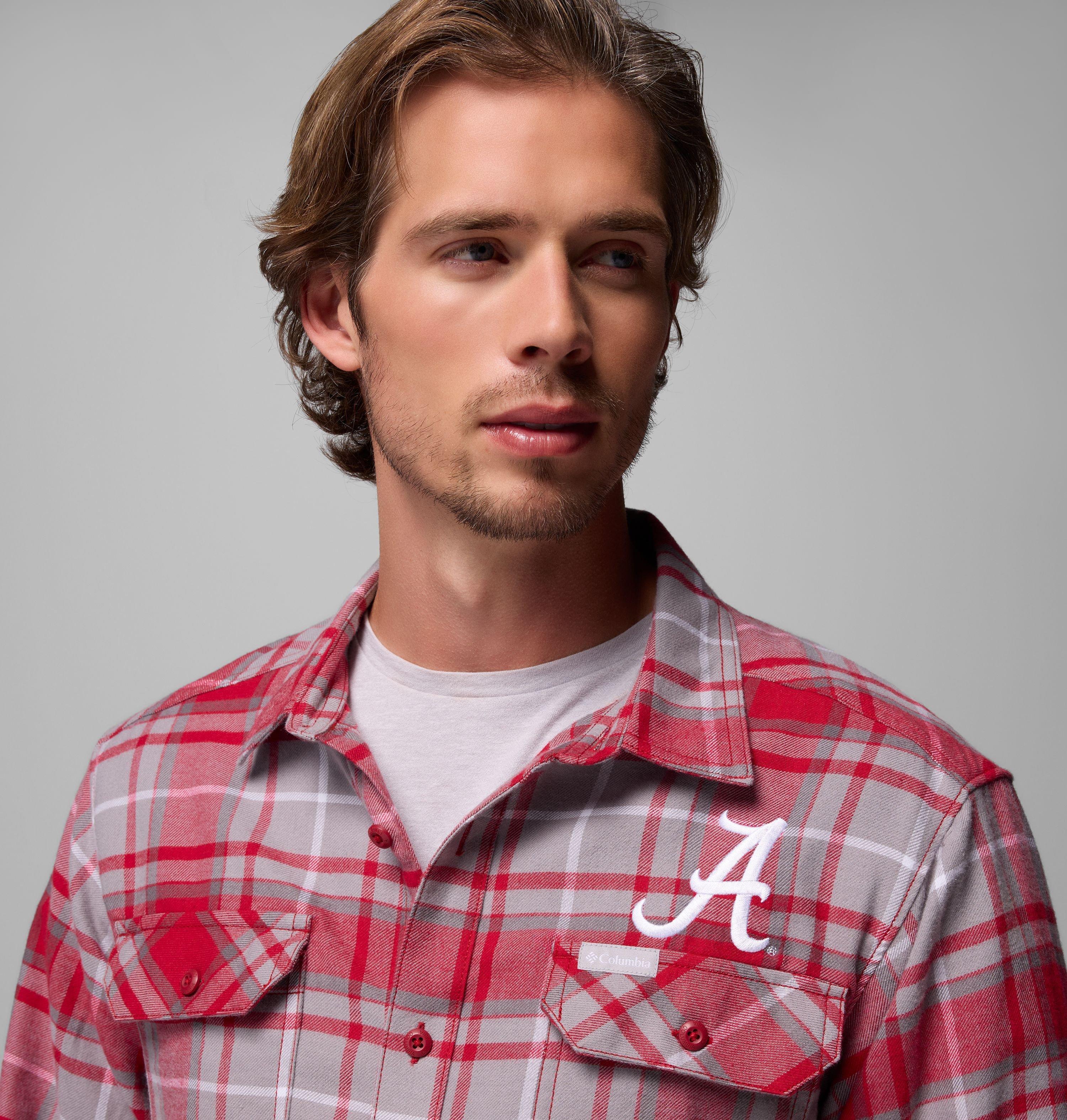 Men's Collegiate Flare Gun Flannel Long Sleeve Shirt - Alabama 6