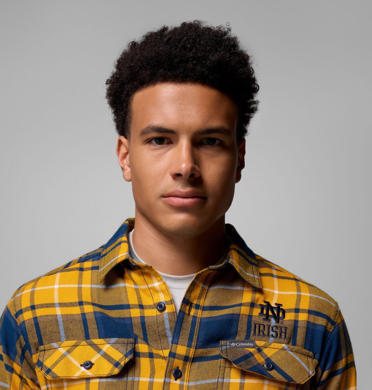 Men's Collegiate Flare Gun™ Flannel Long Sleeve Shirt - Notre Dame 6