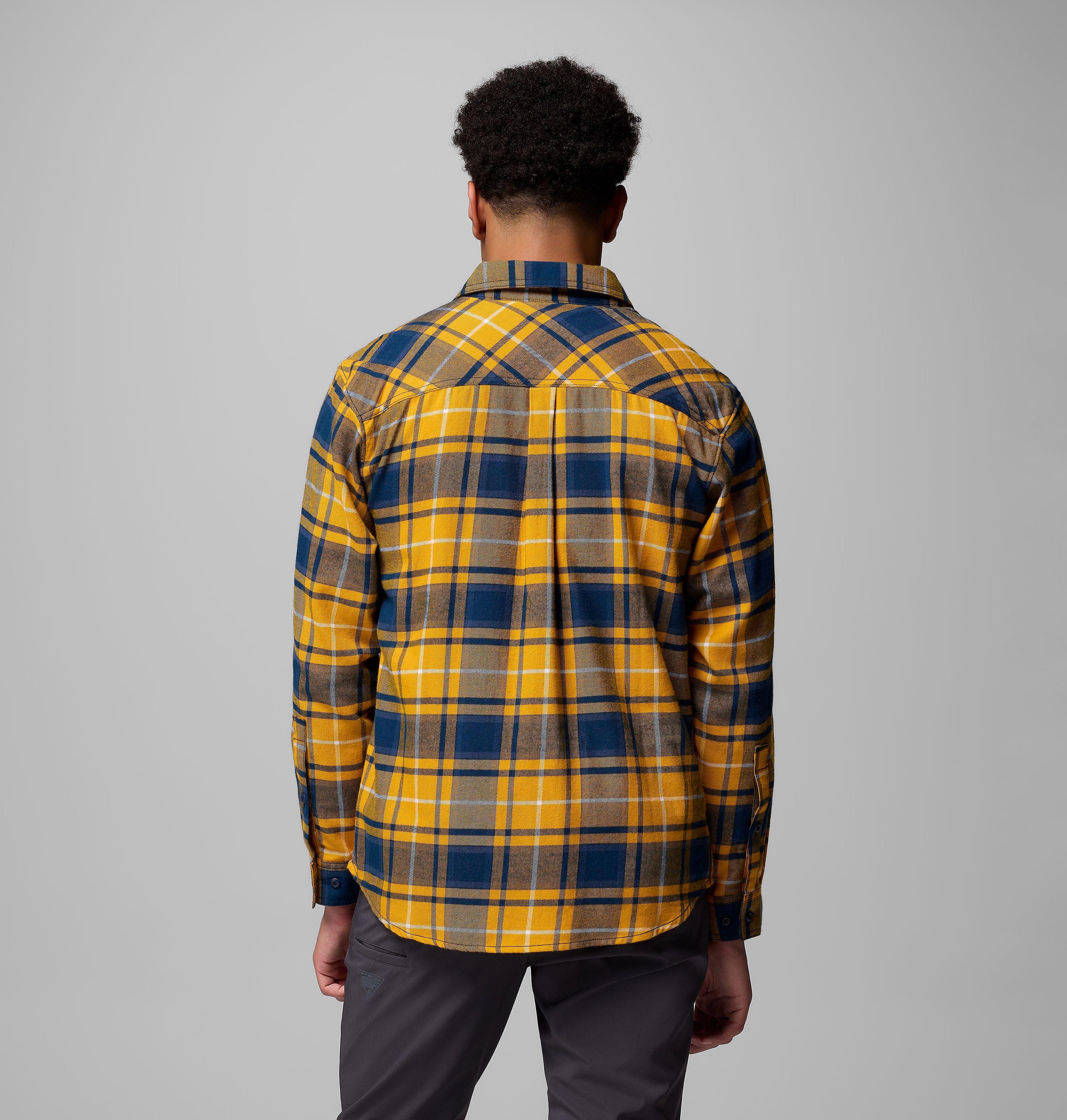 Men's Collegiate Flare Gun Flannel Long Sleeve Shirt - Notre Dame 3