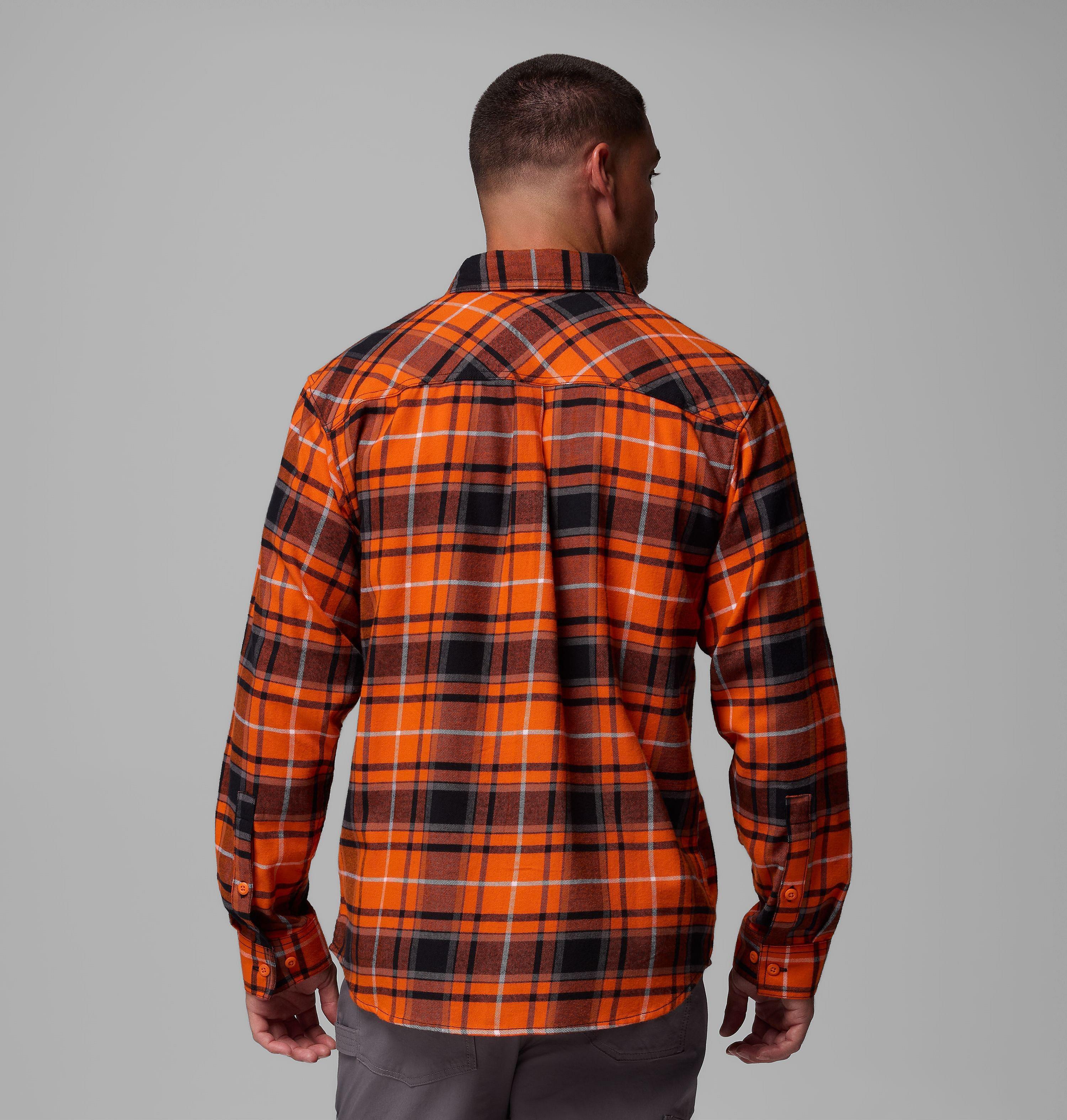Men's Collegiate Flare Gun Flannel Long Sleeve Shirt - Oregon State 3