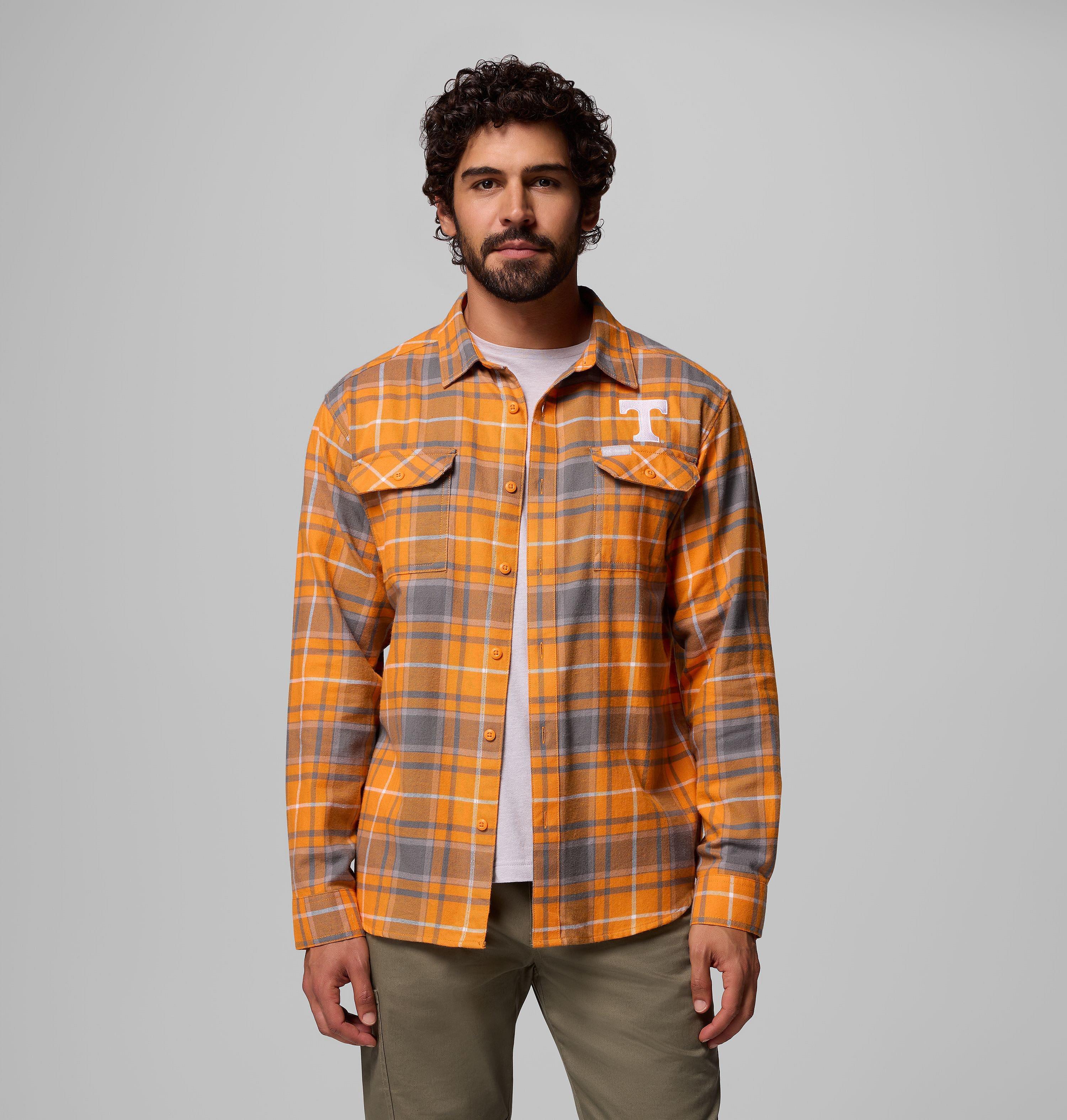 Men's Collegiate Flare Gun Flannel Long Sleeve Shirt - Tennessee 5