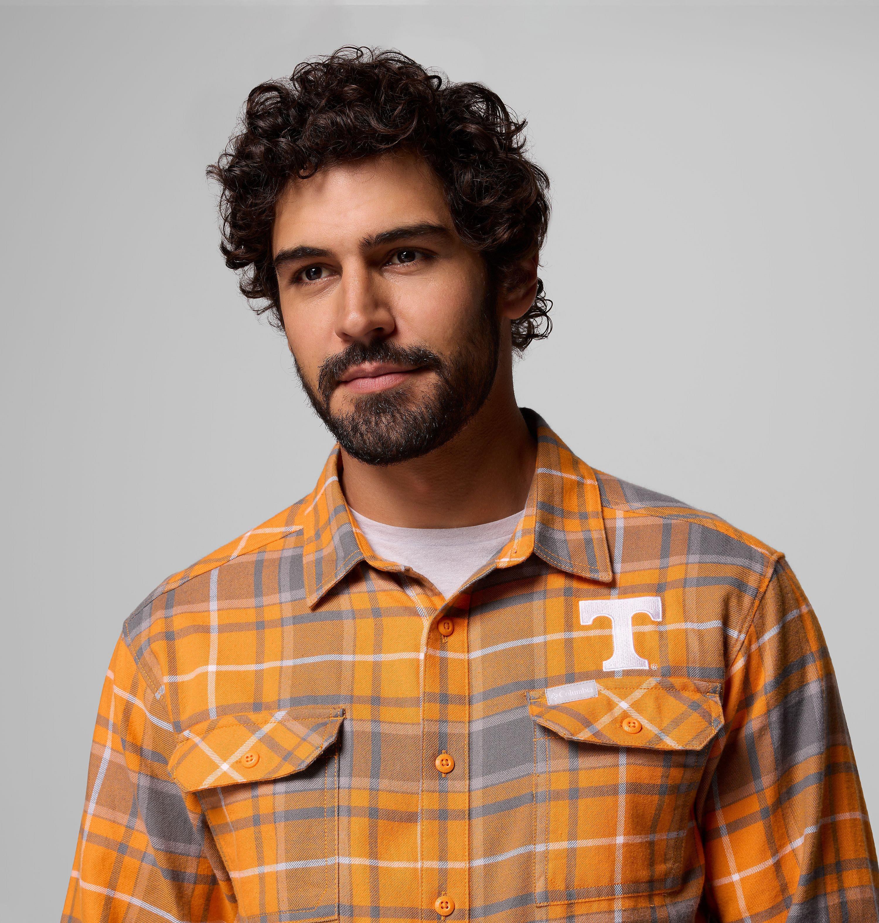 Men's Collegiate Flare Gun Flannel Long Sleeve Shirt - Tennessee 6
