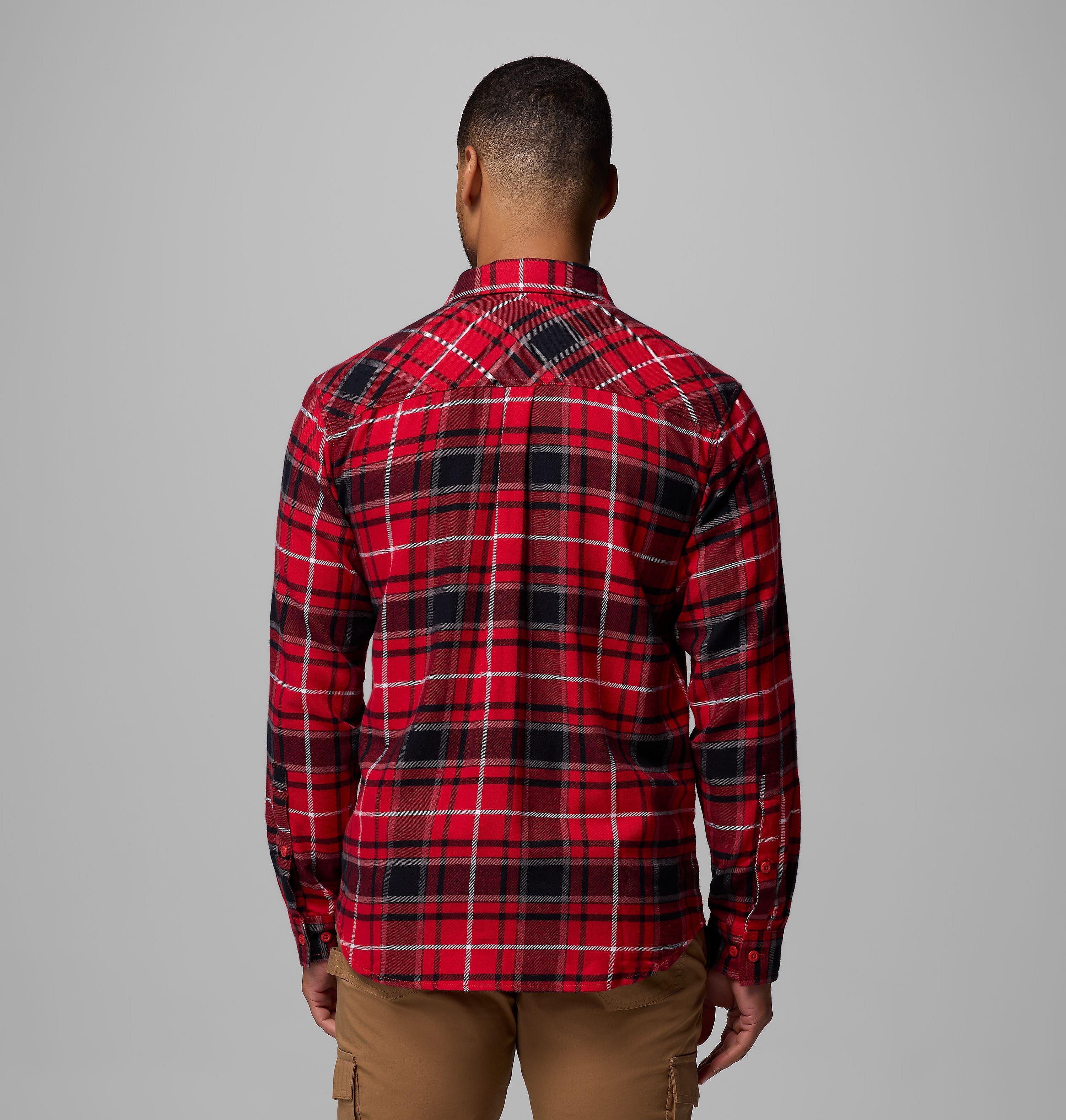 Men's Collegiate Flare Gun Flannel Long Sleeve Shirt - Wisconsin 3