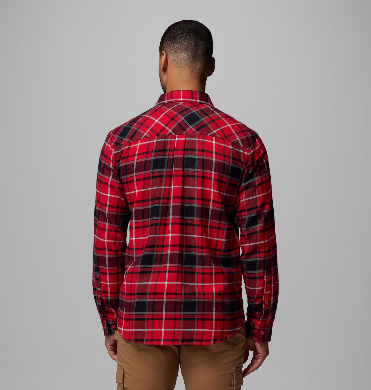 Men's Collegiate Flare Gun™ Flannel Long Sleeve Shirt - Wisconsin 3