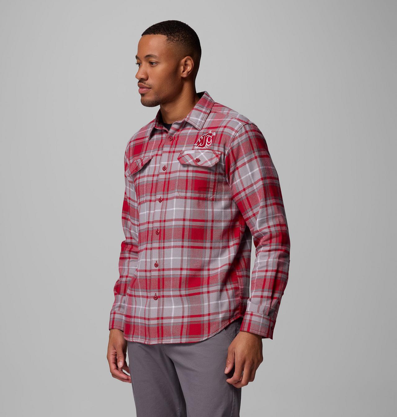 Men's Collegiate Flare Gun™ Flannel Long Sleeve Shirt - Washington State 4