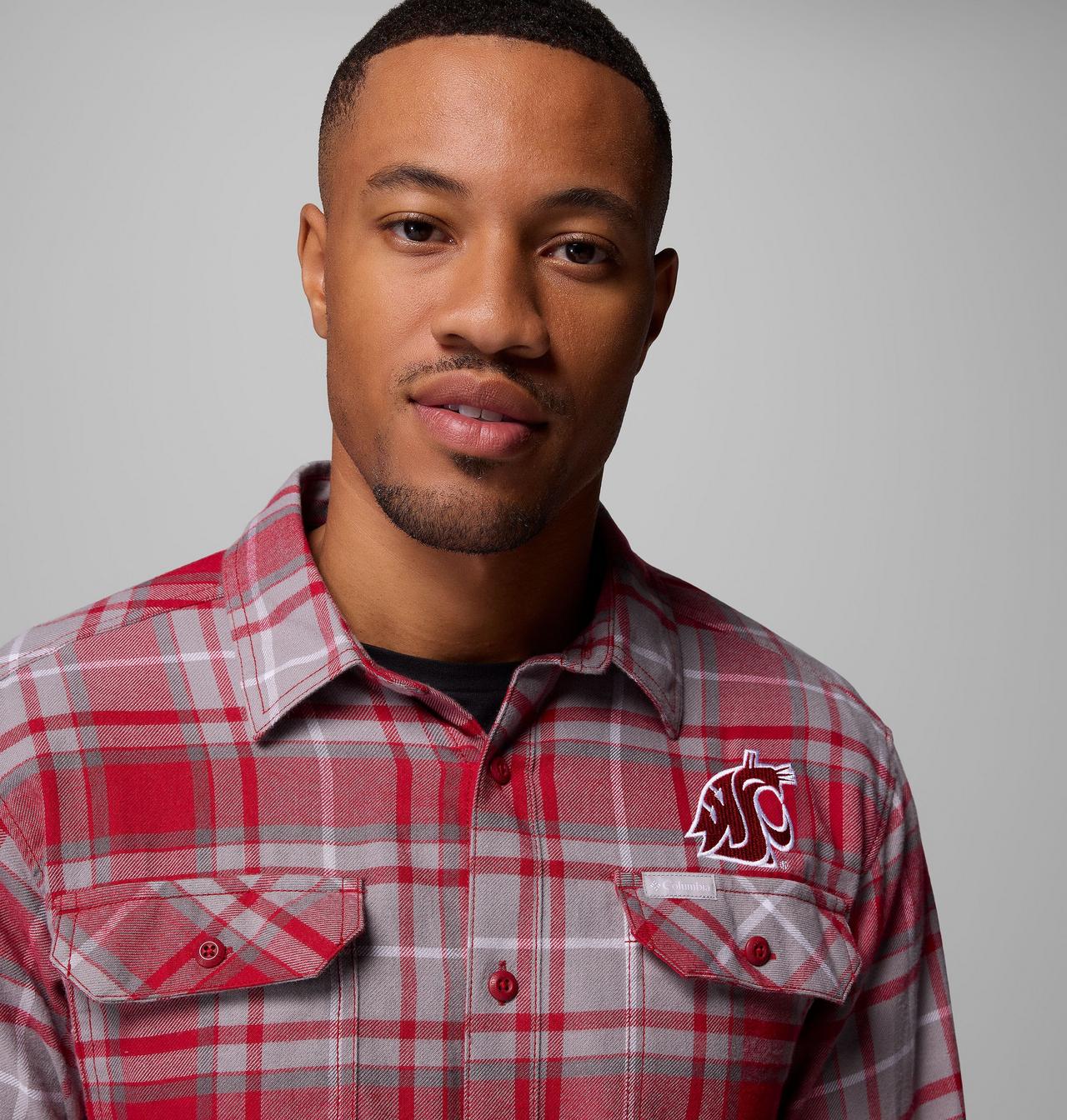 Men's Collegiate Flare Gun™ Flannel Long Sleeve Shirt - Washington State 6