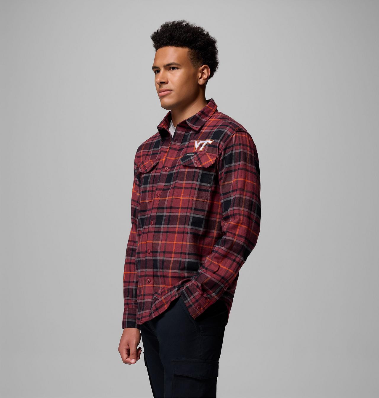 Men's Collegiate Flare Gun™ Flannel Long Sleeve Shirt - Virginia Tech 4