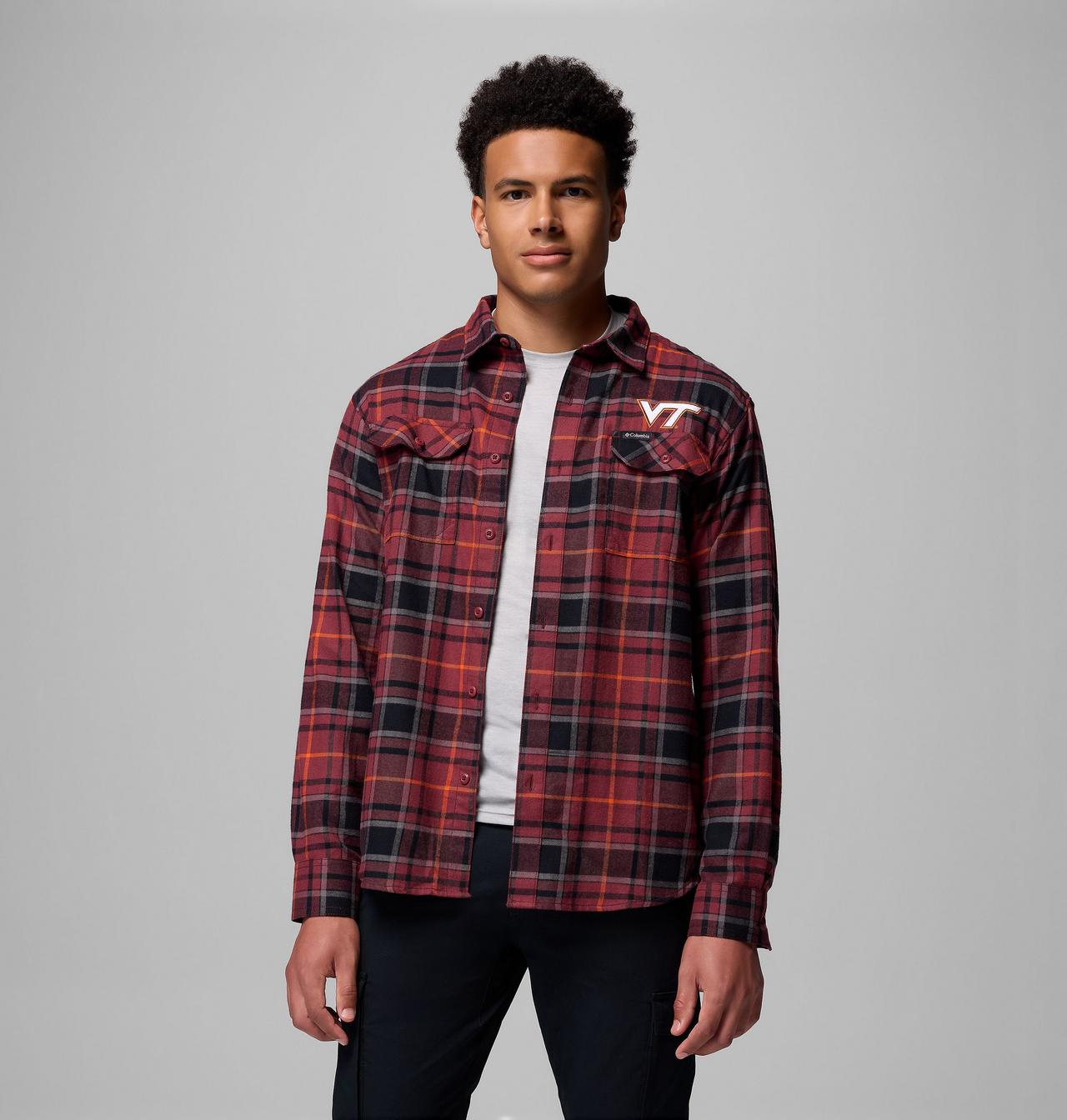 Men's Collegiate Flare Gun™ Flannel Long Sleeve Shirt - Virginia Tech 5