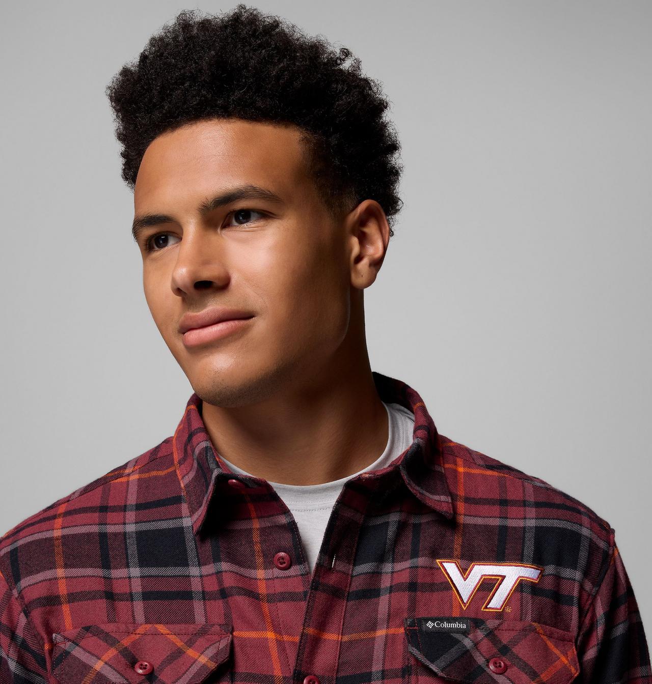 Men's Collegiate Flare Gun™ Flannel Long Sleeve Shirt - Virginia Tech 6