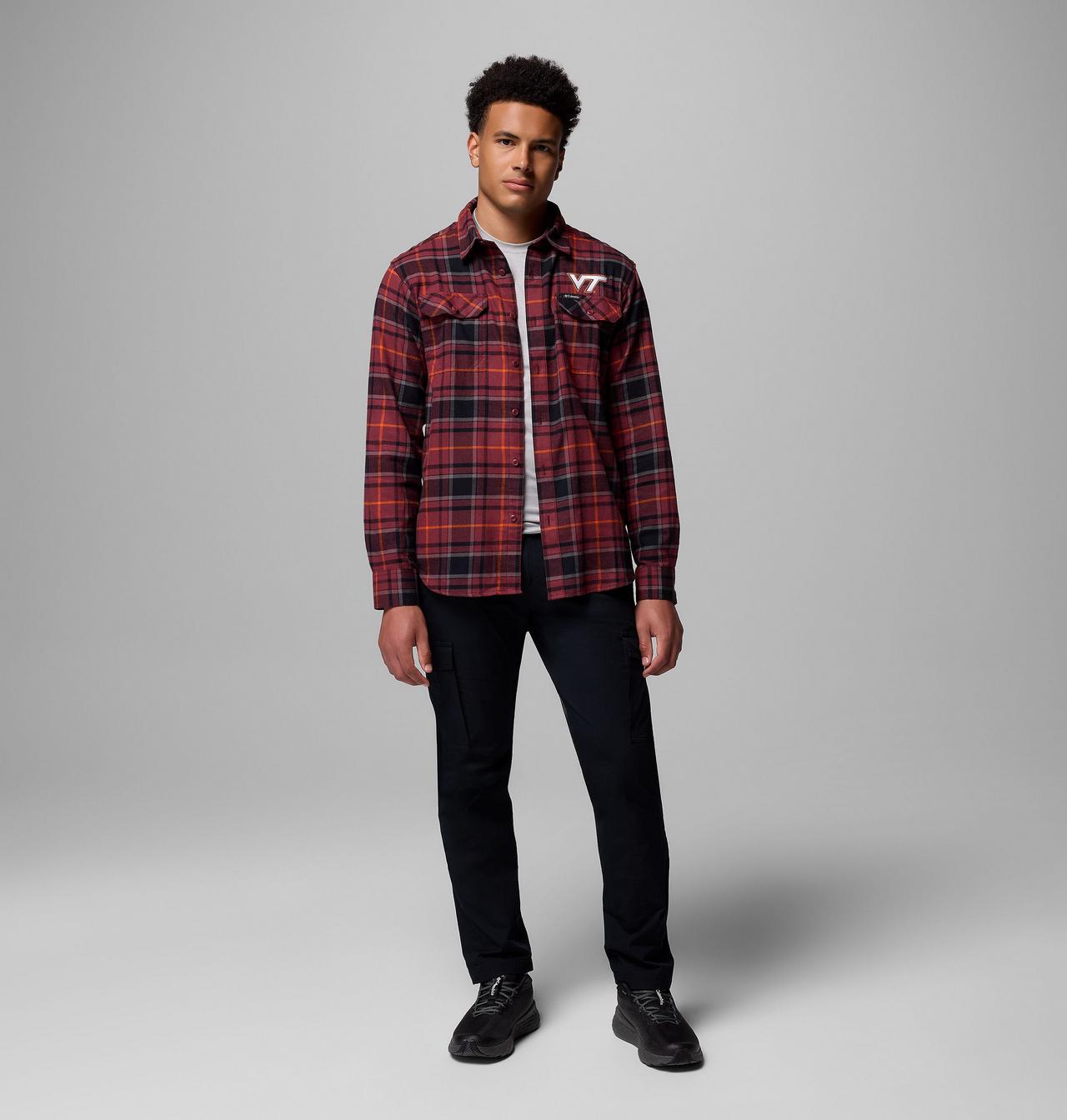 Men's Collegiate Flare Gun™ Flannel Long Sleeve Shirt - Virginia Tech 2