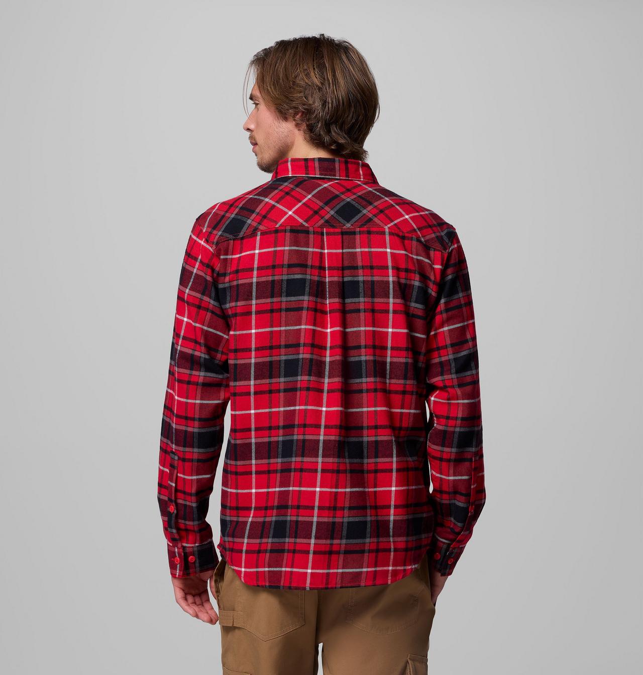Men's Collegiate Flare Gun™ Flannel Long Sleeve Shirt - Georgia 3