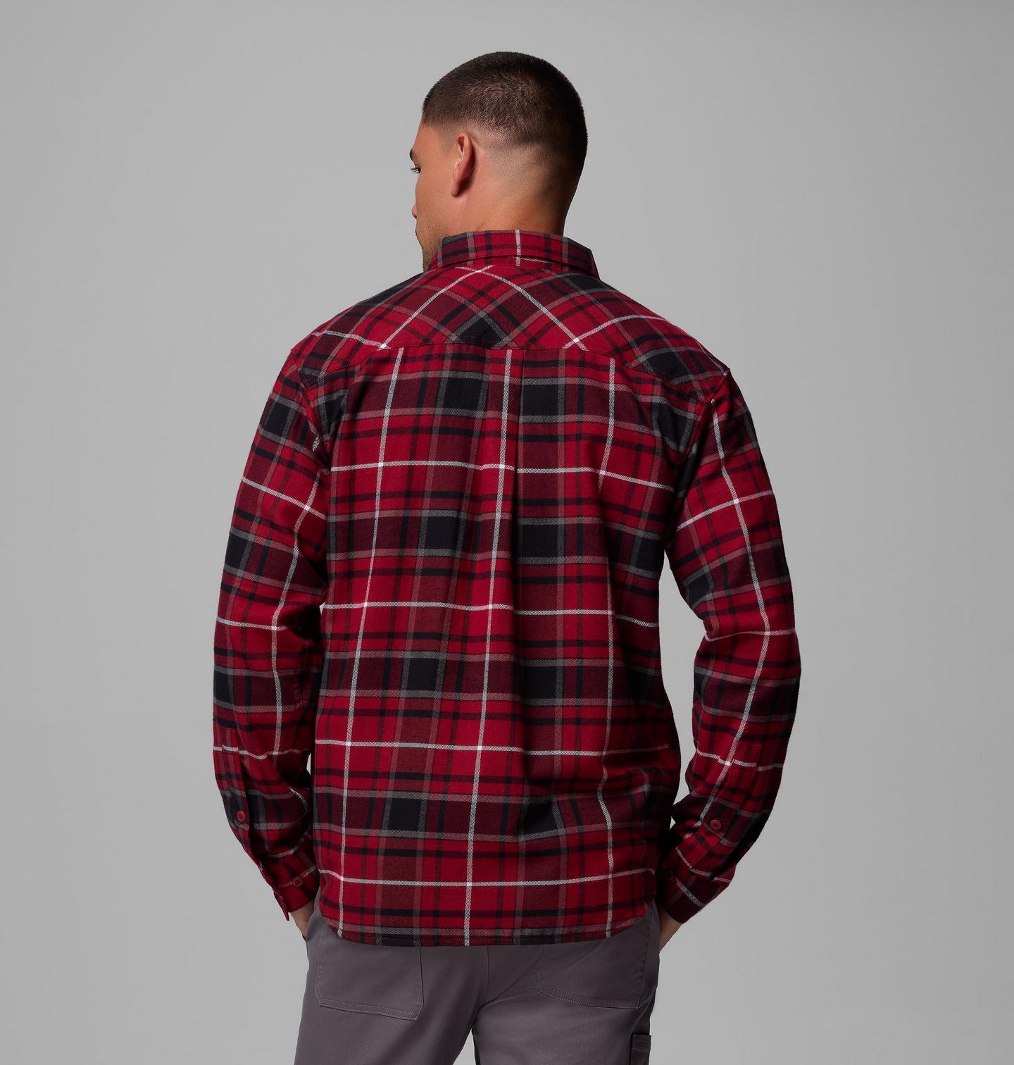 Мужская рубашка Columbia Collegiate Flare Gun Flannel Long Sleeve Shirt - South Carolina, цвет: Свекольный — фото 3