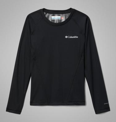 Kids’ Omni-Heat Midweight Baselayer Crew, Color: Black, image 1