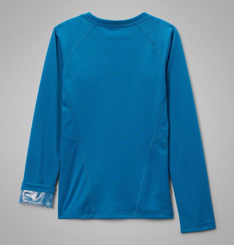 Kids&rsquo; Omni-Heat Midweight Baselayer Crew, Color: Phoenix Blue, image 2