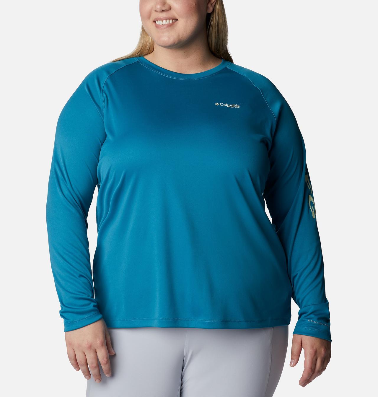 Women's PFG Tidal Tee™ II Long Sleeve Shirt - Plus Size 1