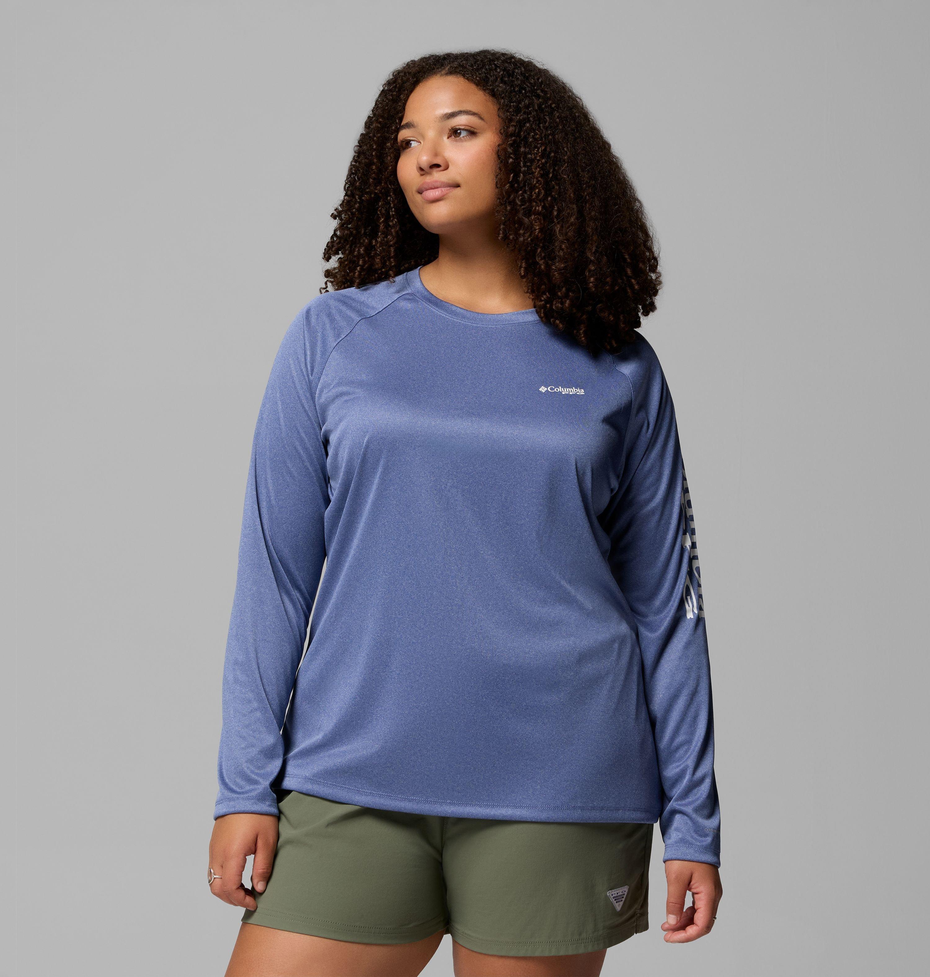 Women's Tidal Tee II Long Sleeve Wicking Sun Shading Shirt - Plus