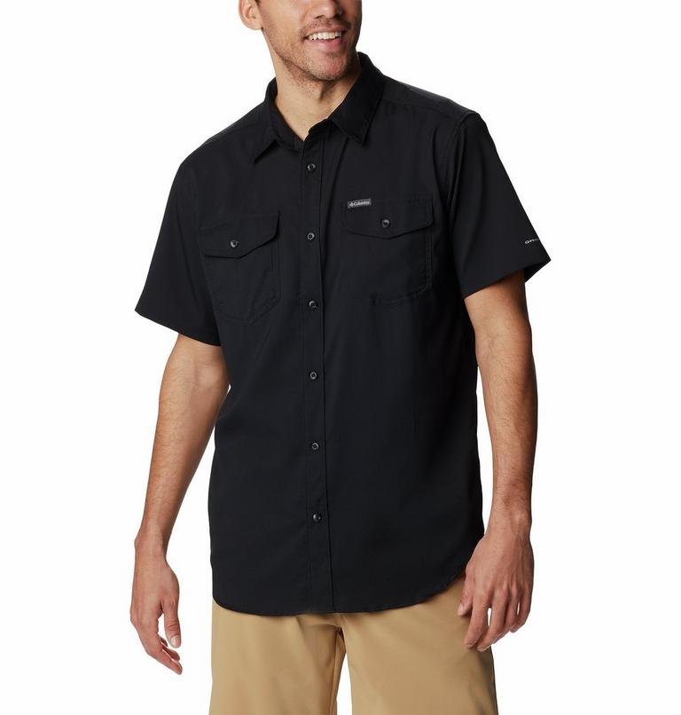 Camisa lisa de manga corta Utilizer II para hombre, Color: Black, image 1