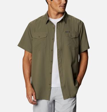 Men's Utilizer II Solid Short Sleeve Shirt, Color: Stone Green, image 13