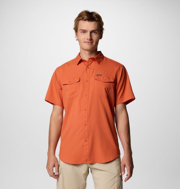 Camisa lisa de manga corta Utilizer II para hombre, Color: Tuscan, image 1