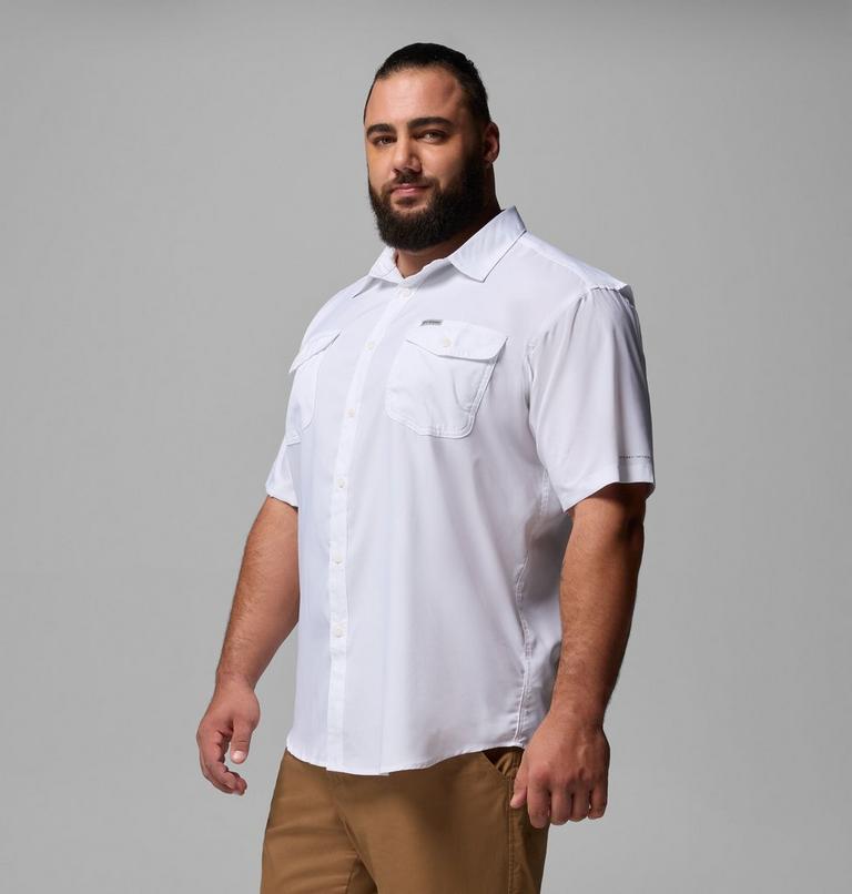 Men's Utilizer II Solid Short Sleeve Shirt - Extended Size, Color: White, image 4