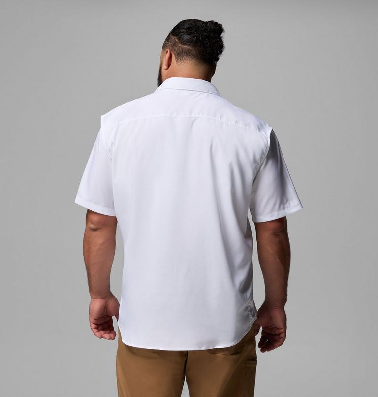 Men's Utilizer II Solid Short Sleeve Shirt - Extended Size, Color: White, image 3