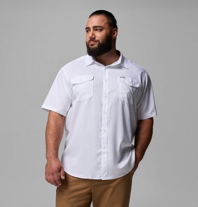 Men's Utilizer II Solid Short Sleeve Shirt - Extended Size, Color: White, image 1