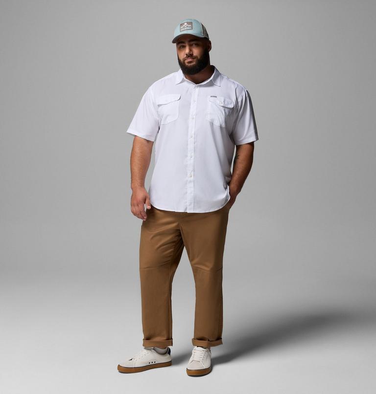 Men's Utilizer II Solid Short Sleeve Shirt - Extended Size, Color: White, image 2