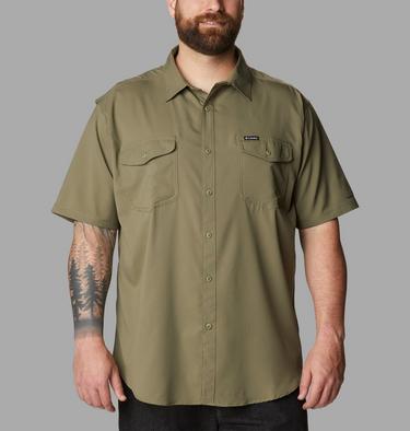 Chemise manches courtes unie Utilizer II Homme - Grandes Tailles, Color: Stone Green, image 13