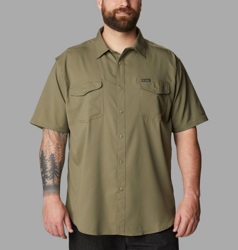 Men's Utilizer II Solid Short Sleeve Shirt - Extended Size, Color: Stone Green, image 1