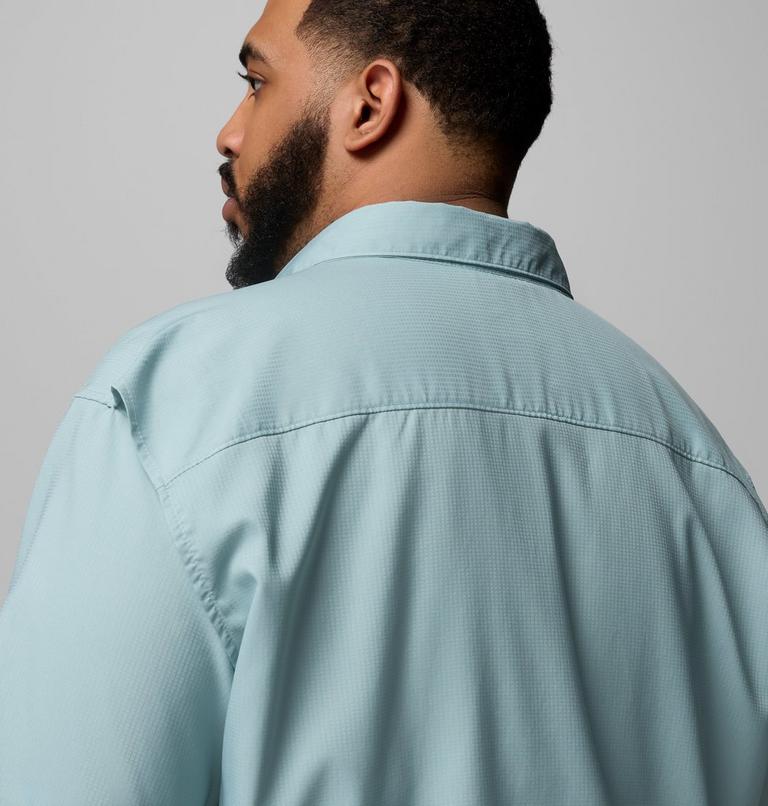 Camisa lisa de manga corta Utilizer II para hombre- Tallas Grandes, Color: Crushed Blue, image 6