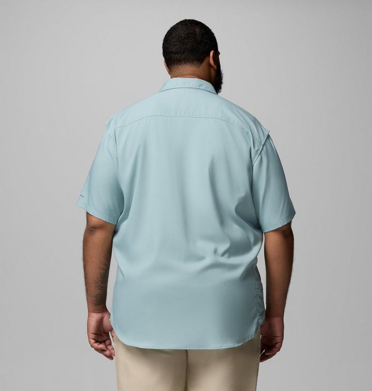 Camisa lisa de manga corta Utilizer II para hombre- Tallas Grandes, Color: Crushed Blue, image 3