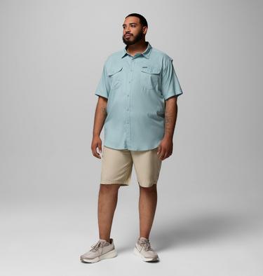 Camisa lisa de manga corta Utilizer II para hombre- Tallas Grandes, Color: Crushed Blue, image 4