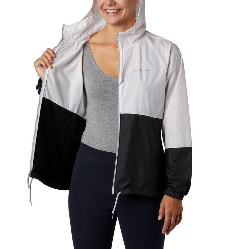 Women’s Flash Forward Windbreaker, Color: White, Black, image 5