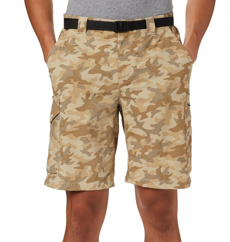 Men's Silver Ridge Printed Cargo Shorts, Color: Fossil Camo, image 3