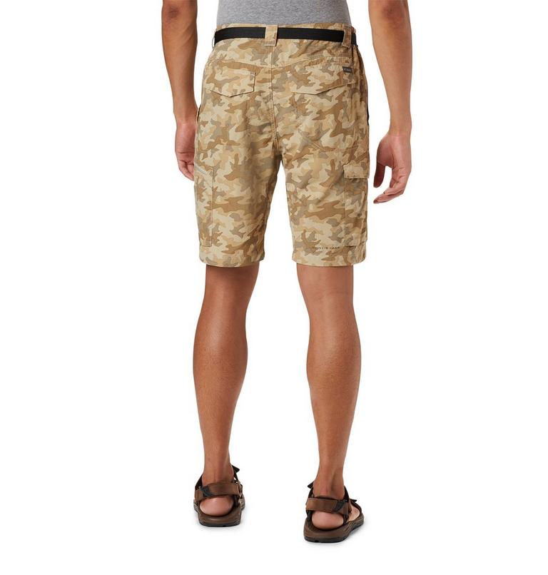 Men's Silver Ridge Printed Cargo Shorts, Color: Fossil Camo, image 2