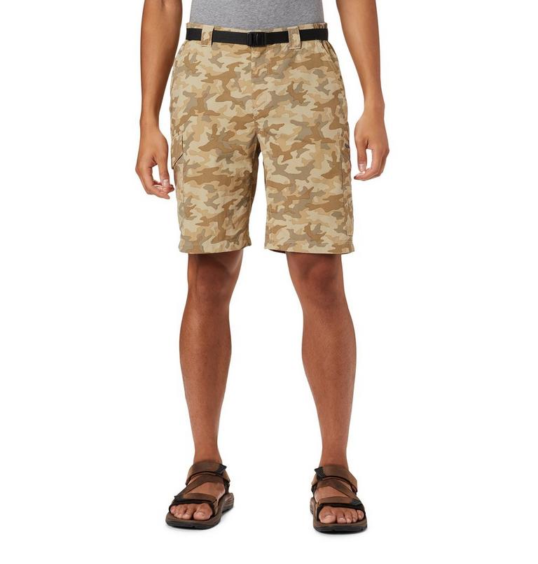 Men's Silver Ridge Printed Cargo Shorts, Color: Fossil Camo, image 1
