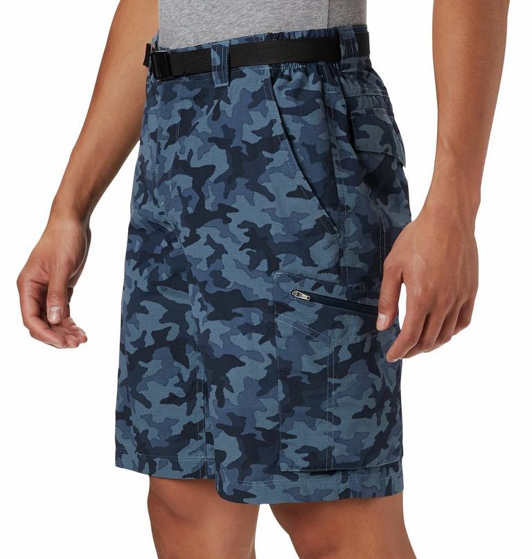 Men's Silver Ridge Printed Cargo Shorts, Color: Collegiate Navy Camo, image 4