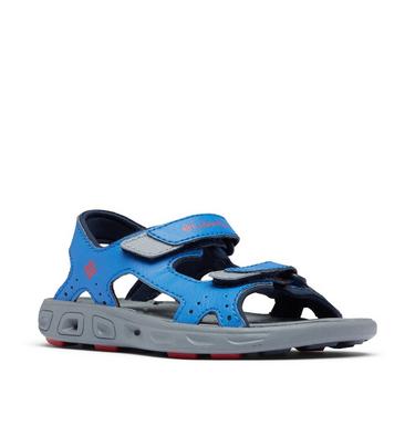 Kids' Techsun Vent Sandal, Color: Stormy Blue, Mountain Red, image 10