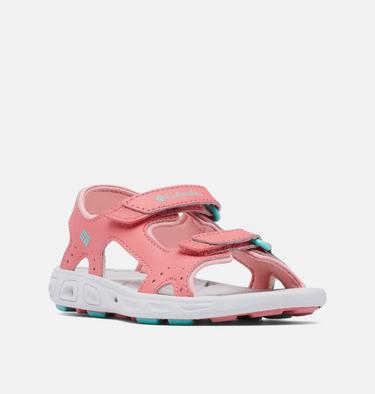 Kids' Techsun Vent Sandal, Color: Wild Salmon, Dolphin, image 2