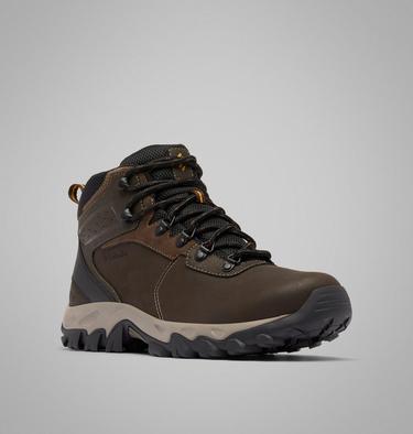 Men's Newton Ridge Plus II Waterproof Hiking Boots, Color: Cordovan, Squash, image 7