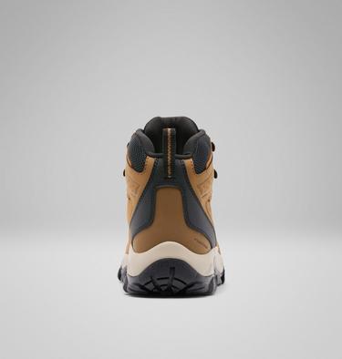 Men's Newton Ridge Plus II Waterproof Hiking Boots, Color: Elk, Black, image 6